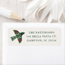 Search for winter bird return address labels Floral