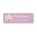 Search for orchid flower return address labels White
