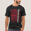 Search for elevator mechanic tshirts Flag
