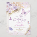 Search for purple butterfly birthday invitations Pink and gold