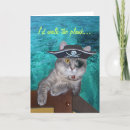 Recherche de chat pirate vœux cartes Pirates