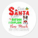 Search for o stickers Dabbing santa claus