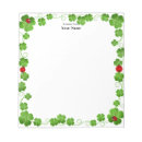 Recherche de trèfle blocsnotes Coccinelle