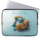 Search for goddesses laptop cases Floral portrait