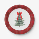 Search for plaid christmas plates Bow
