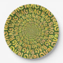 Search for peace sign paper plates Yellow