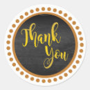 Search for brown and gold wedding stickers Thank you