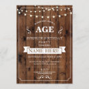 Search for rustic surprise party invitations 50th