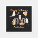 Search for black cat napkins Boo
