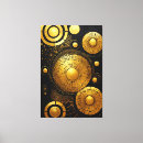 Search for black and gold canvas prints Metallic