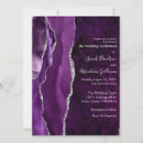 Search for purple geode wedding invitations Glitter