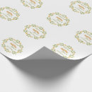 Search for vintage script wrapping paper Watercolor
