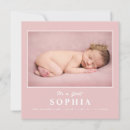 Search for its a girl birth announcement cards Typography