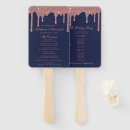 Search for rose gold and navy blue wedding programs Chic
