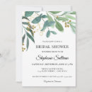 Search for watercolor eucalyptus bridal shower invitations Floral