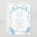 Search for blue bridal shower invitations Coquette