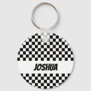 Recherche de damier noir et blanc porteclés Course automobile