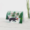 Search for black bear christmas cards Santa