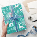 Search for teal christmas wrapping paper Reindeer