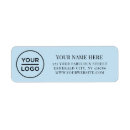 Search for light blue return address labels Elegant