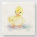 Recherche de canard mignon dessous de verres Jaune