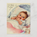 Search for newborn baby postcards Vintage