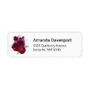 Recherche de simple floral return address labels Simple et élégant