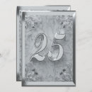 Search for 25th silver birthday invitations 25 years