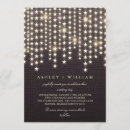 Search for rustic burlap wedding invitations String lights