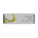 Search for art deco damask return address labels Gold