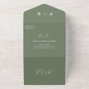 Search for dark green wedding invitations All in one