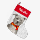 Search for grey dog christmas stockings Animals