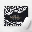 Search for animal print mousepads Black