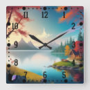 Search for beautiful scenery clocks Trees
