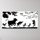 Recherche de silhouette de chat posters Chien