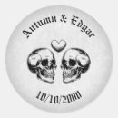 Search for skull wedding stickers Halloween