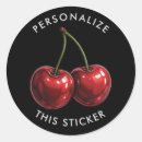 Search for red cherry stickers Fruit
