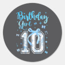 Search for girl 10th birthday stickers History