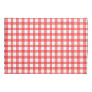 Search for red gingham pillowcases Vintage