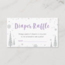 Search for winter diaper raffle baby shower invitations Silver