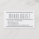 Search for mixologist business cards Bar