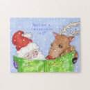 Search for santa puzzles Illustration