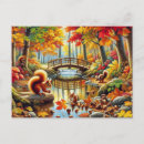 Recherche de glands cartes postales Peinture