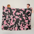 Search for camo pink blankets Black