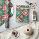 Search for vintage christmas wrapping paper Plaid