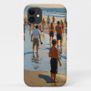 Search for crowds iphone cases Beach