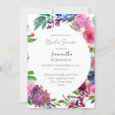 Search for navy and pink bridal shower invitations Floral