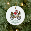 Search for cyclist ornaments Santa claus