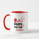 Search for beating heart mugs Heartbeat
