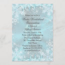Search for teal quinceanera invitations Winter wonderland